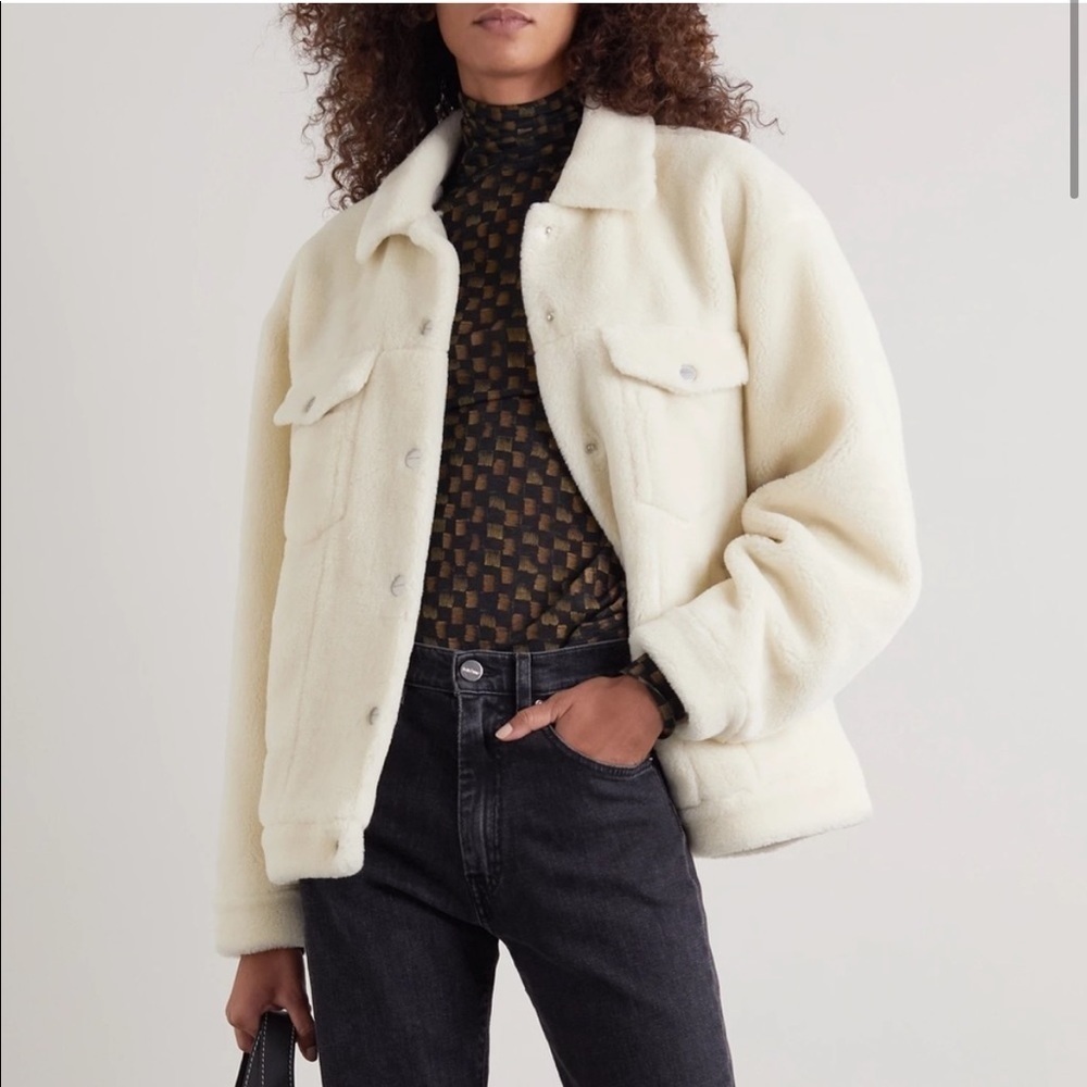 ANINE BING Rory oversized faux shearling jacket - Picture 4 of 4